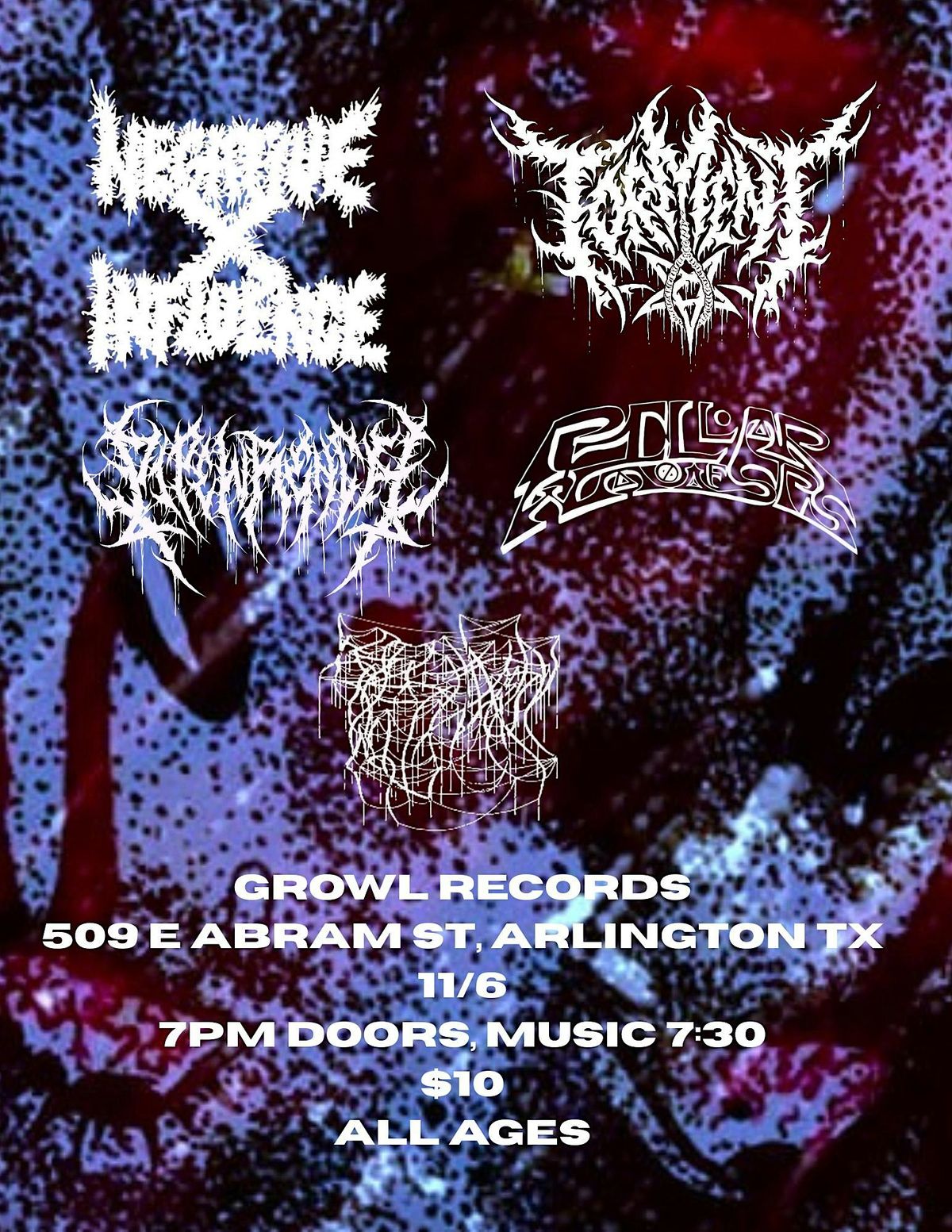 NoiseROT Presents: TORMENT MN @ GROWL [11\/6]
