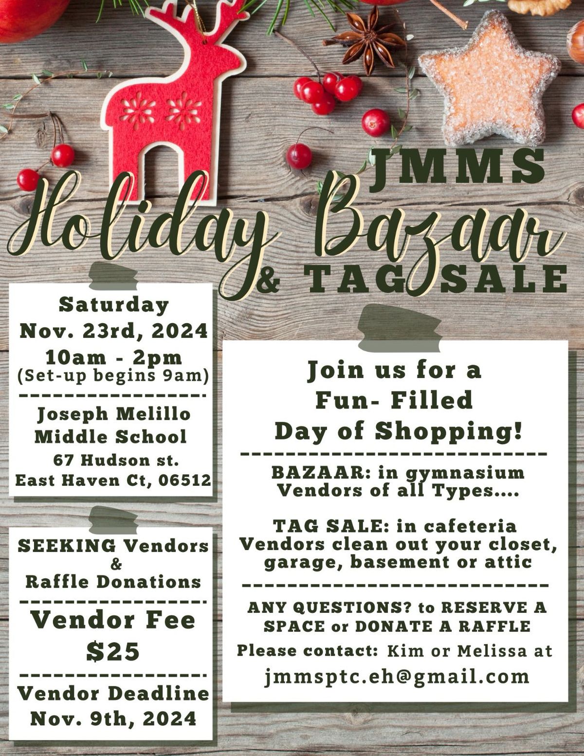 JMMS PTC Holiday Bazaar & Tag Sale