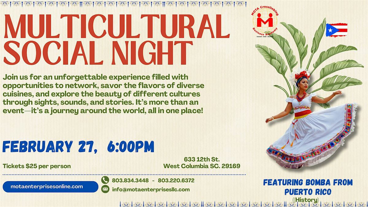 Multicultural  Social Nights - Learn & Network