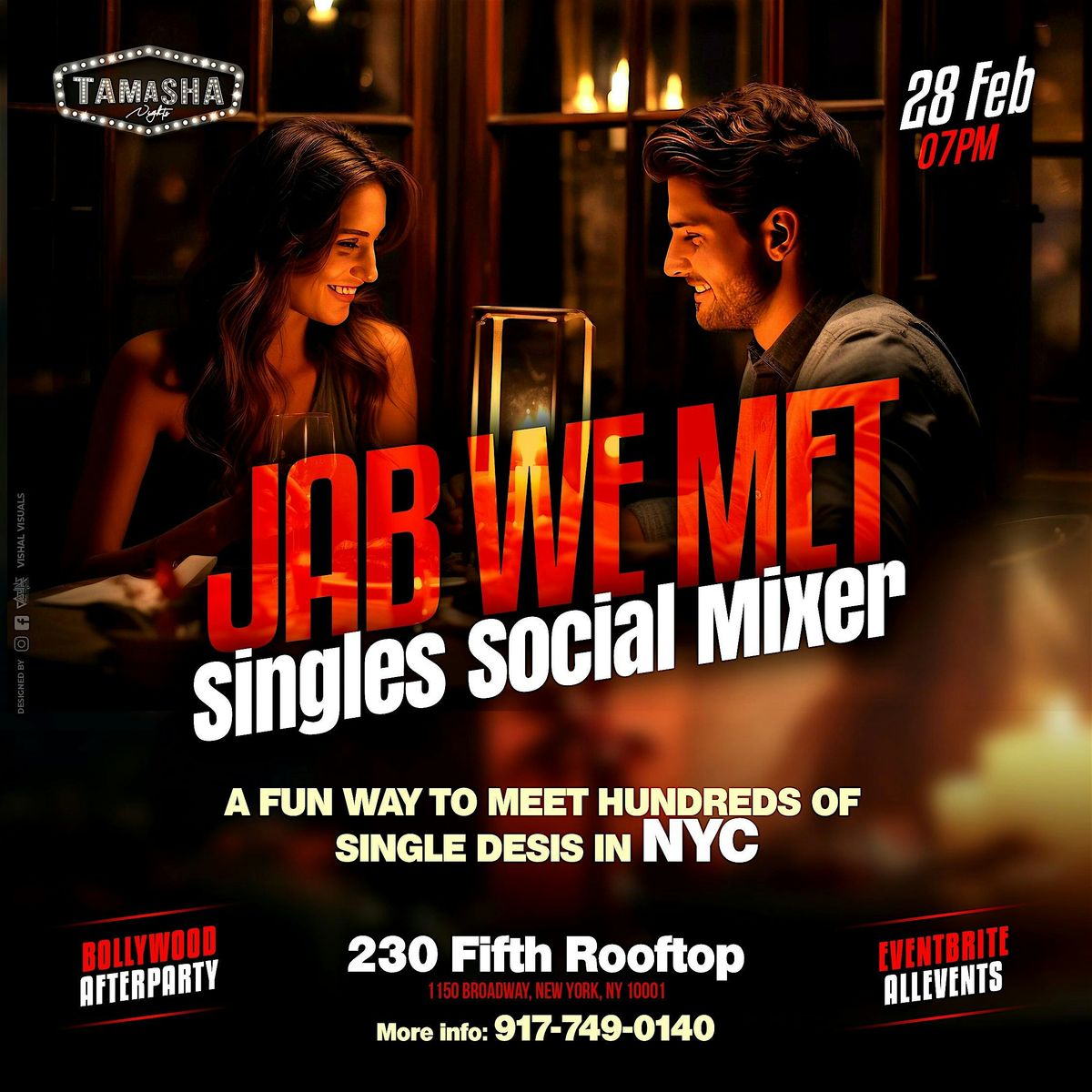 NYC DESI SINGLES SOCIAL MIXER @230 FIFTH ROOFTOP