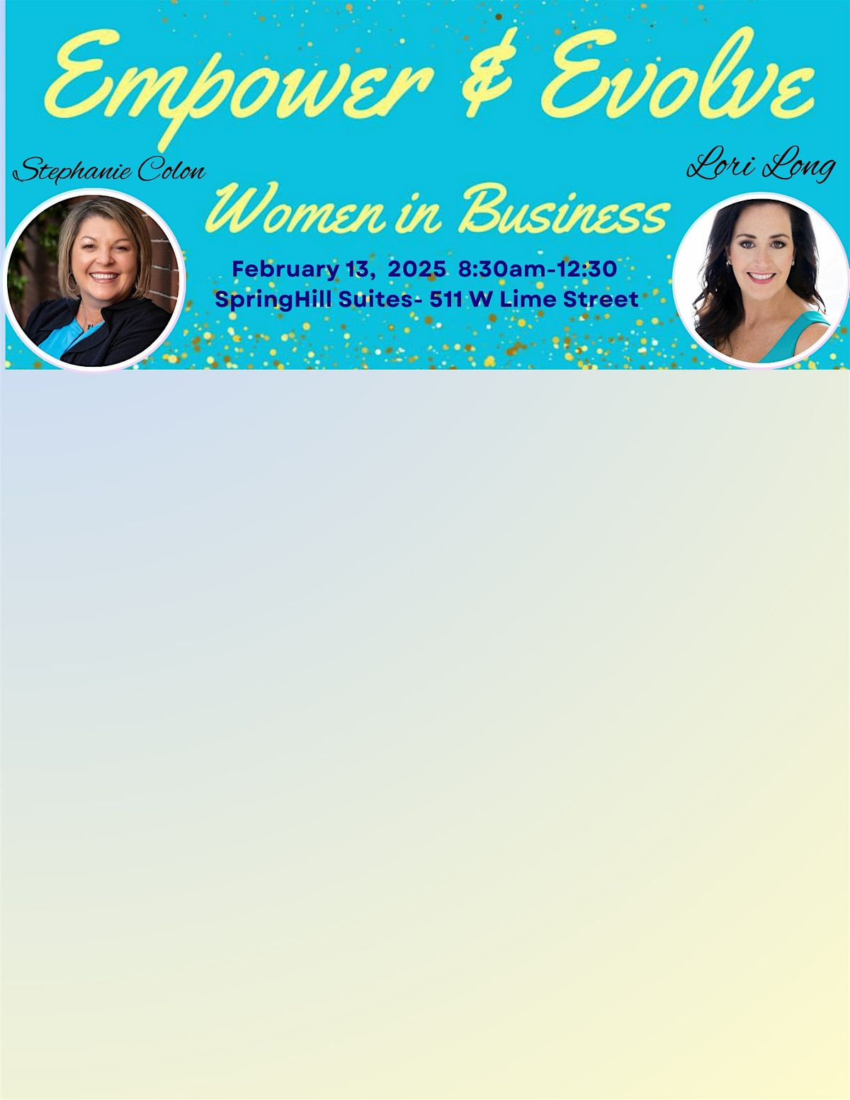 Empower & Evolve    Women in Business Workshop