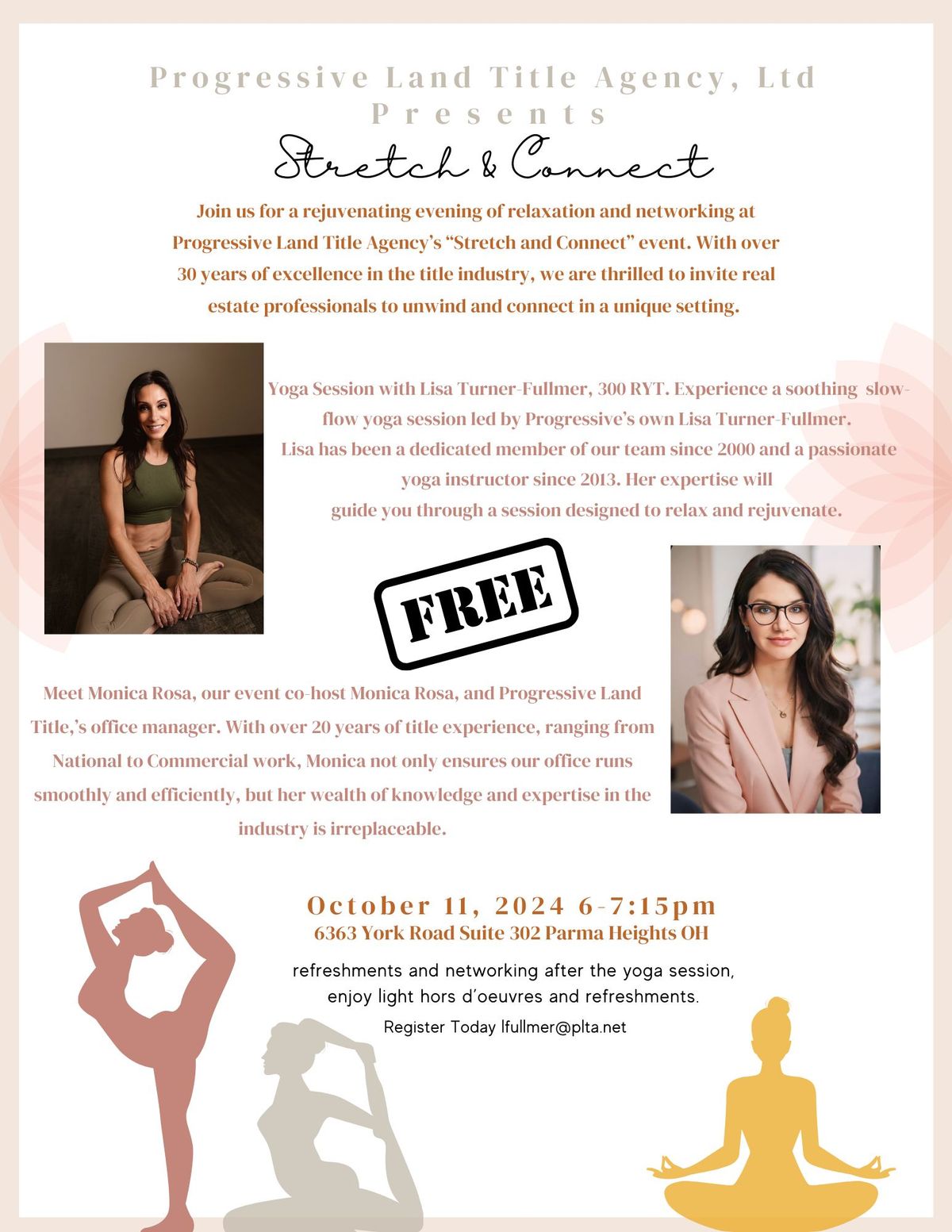 Stretch & Connect for Real Estate Professionals ~ Yoga for Stress Relief and More!