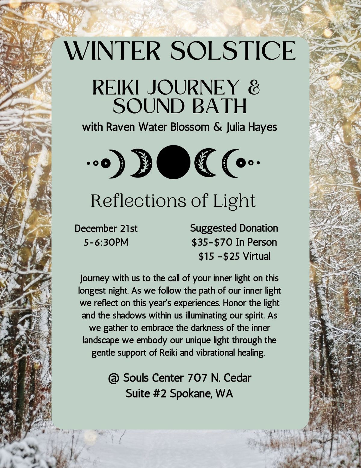 Winter Solstice Celebration - Reiki Journey & Sound Bath