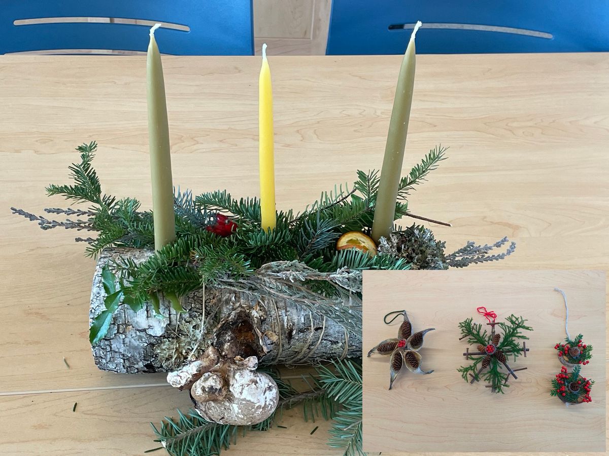 Yule Log & Nature Ornament Making