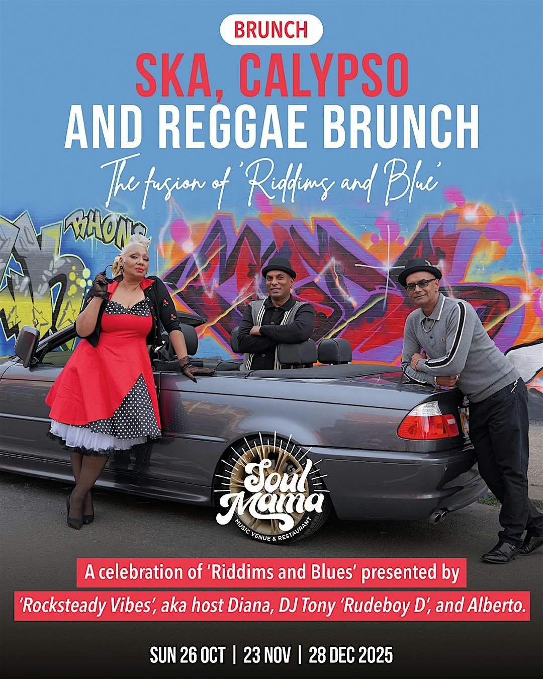 BRUNCH: SKA, Calypso and Reggae Brunch - The fusion of 'Riddims and Blue'