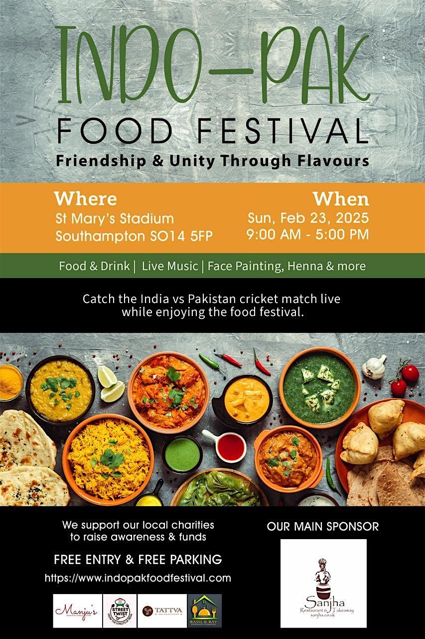 Indo-Pak Food Festival & Live Streaming of the Ind vs Pak Cricket Match