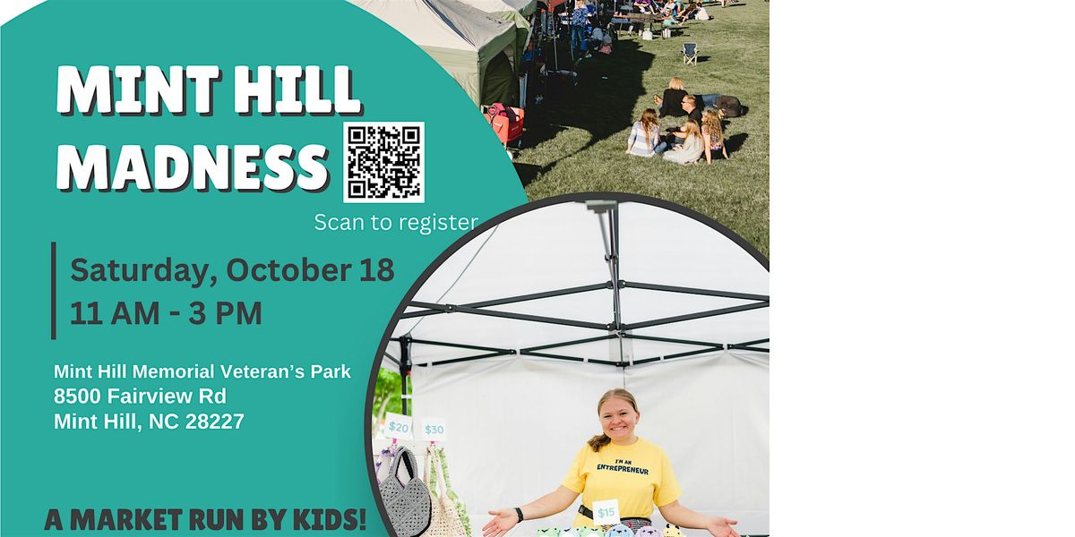 Kids Market at Mint Hill Madness-Saturday