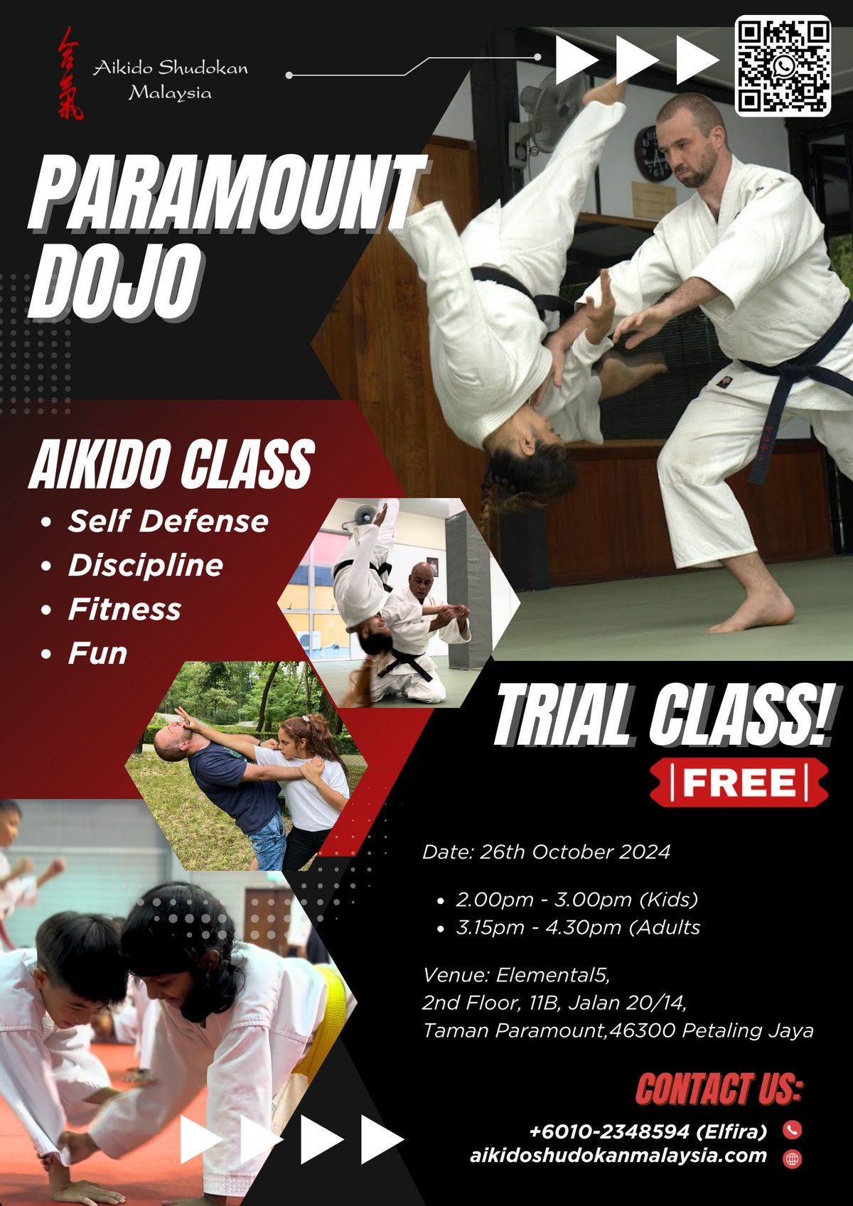 FREE TRIAL CLASS: Aikido in Taman Paramount PJ