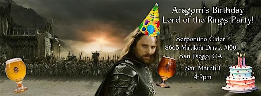 Aragorn's Birthday - Lord of the Rings Party!