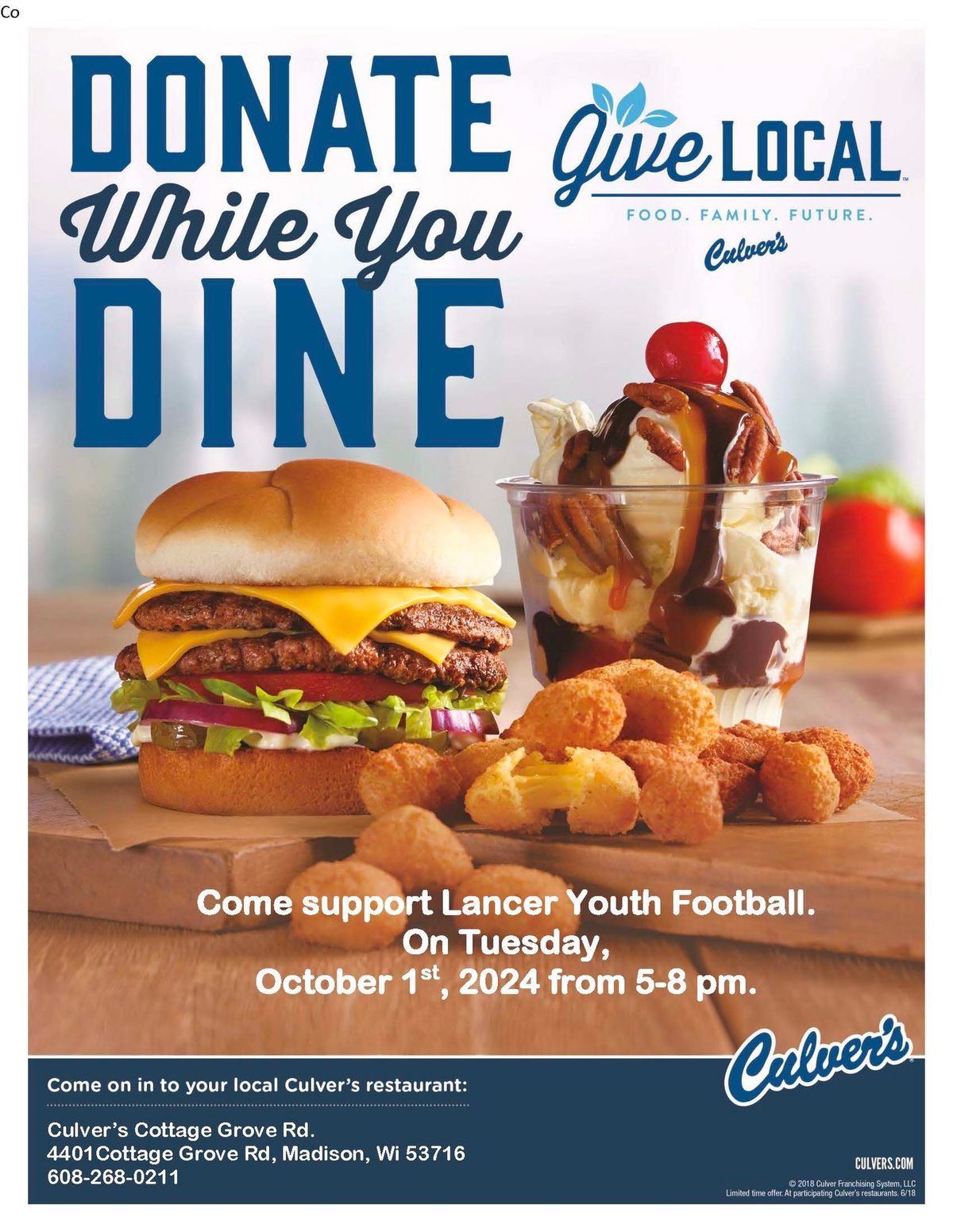 Lancer Youth Football Fundraiser Night!