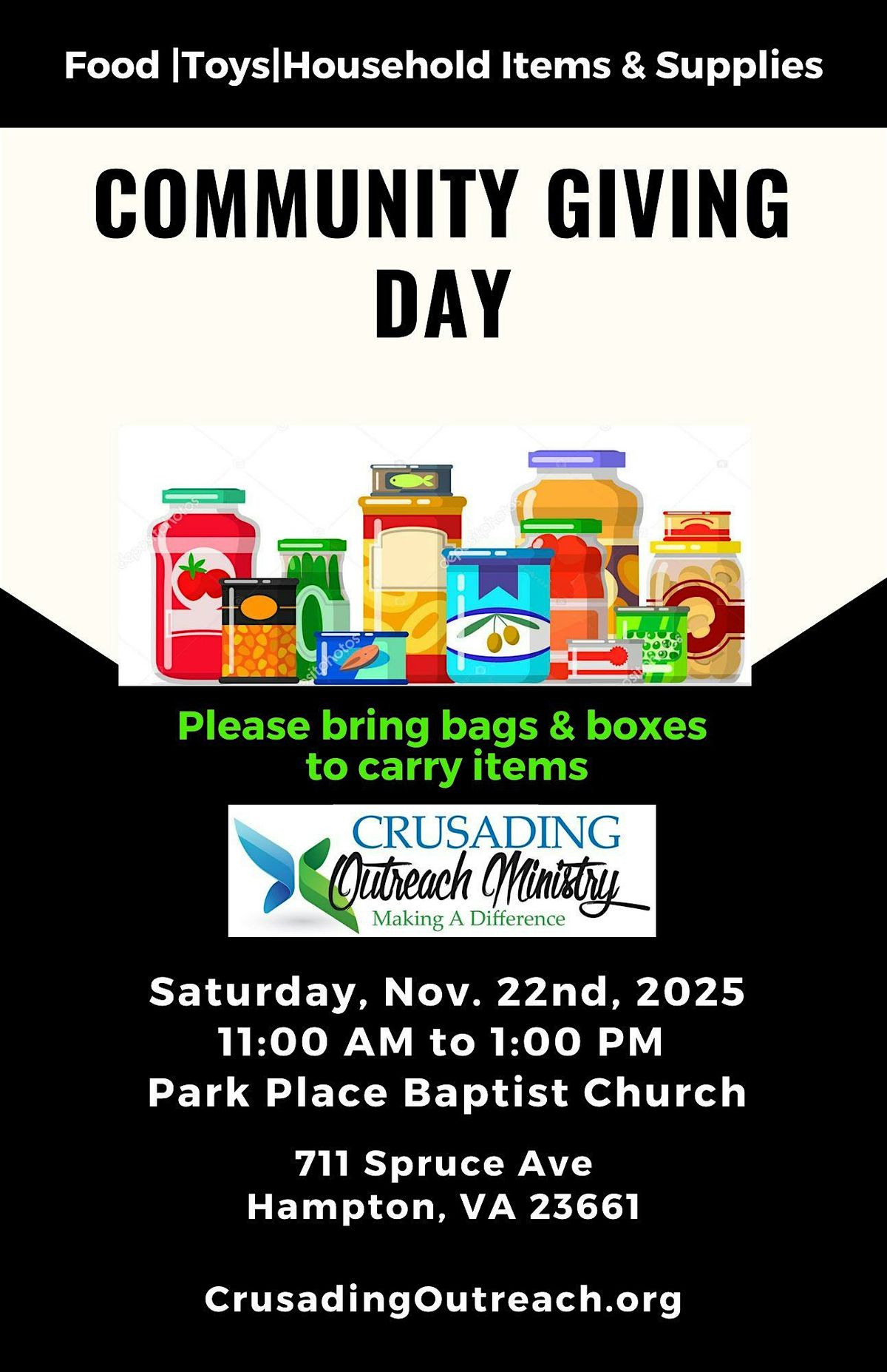 Community Giving Day (Food & Supply Distribution)