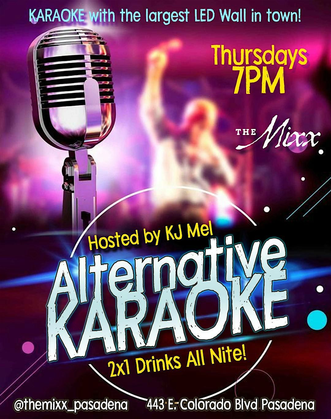 ALTERNATIVE KARAOKE with the largest Karaoke Wall in town