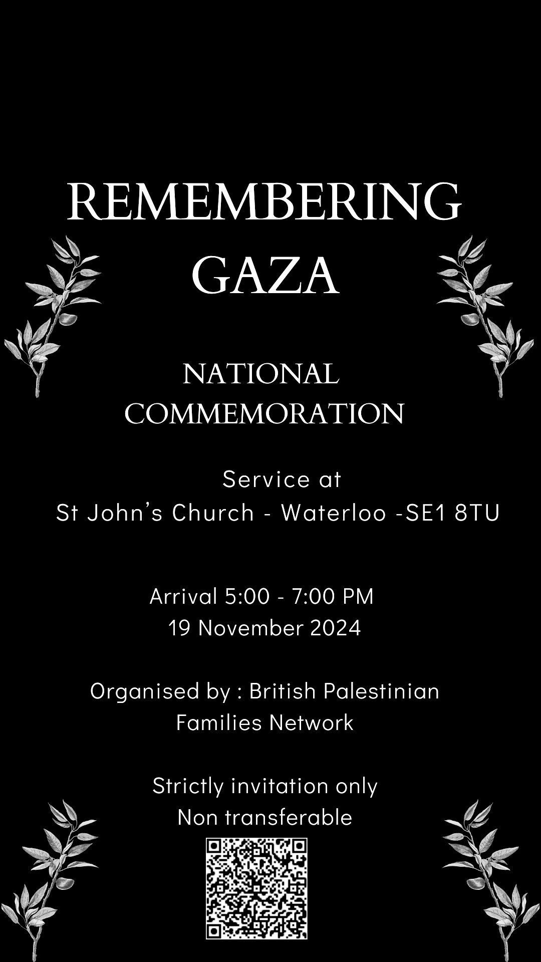 Remembering Gaza - National Commemoration