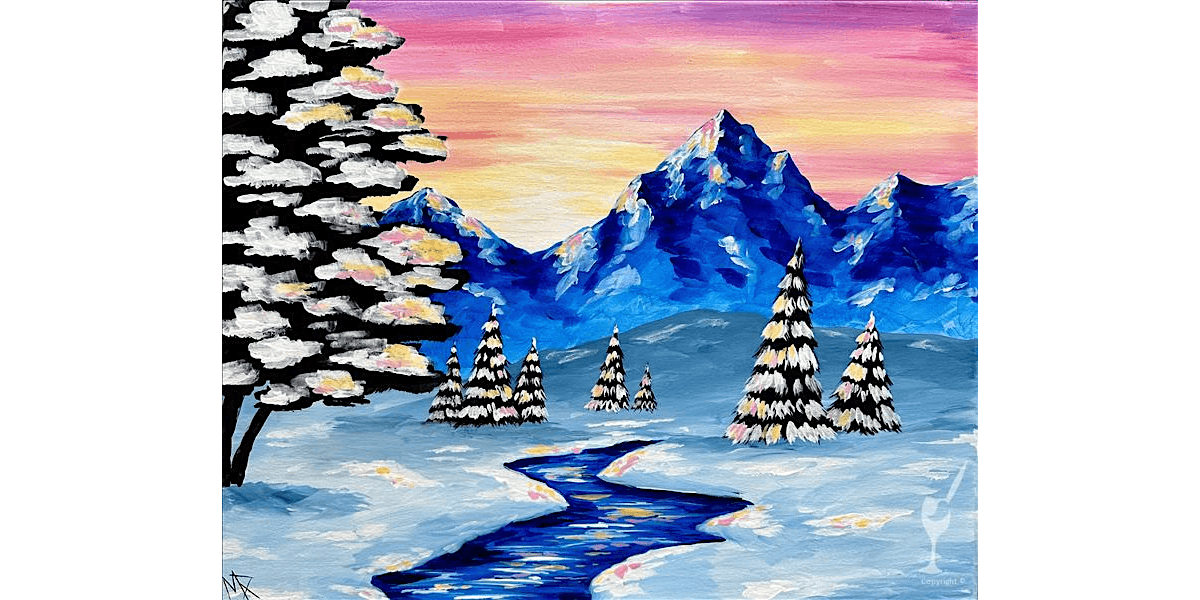 Winter Sunset - Paint and Sip in Houston | Classpop!\u2122