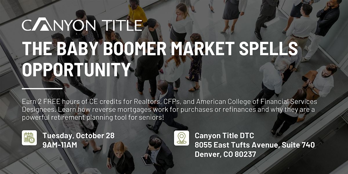 The Baby Boomer Market Spells Opportunity