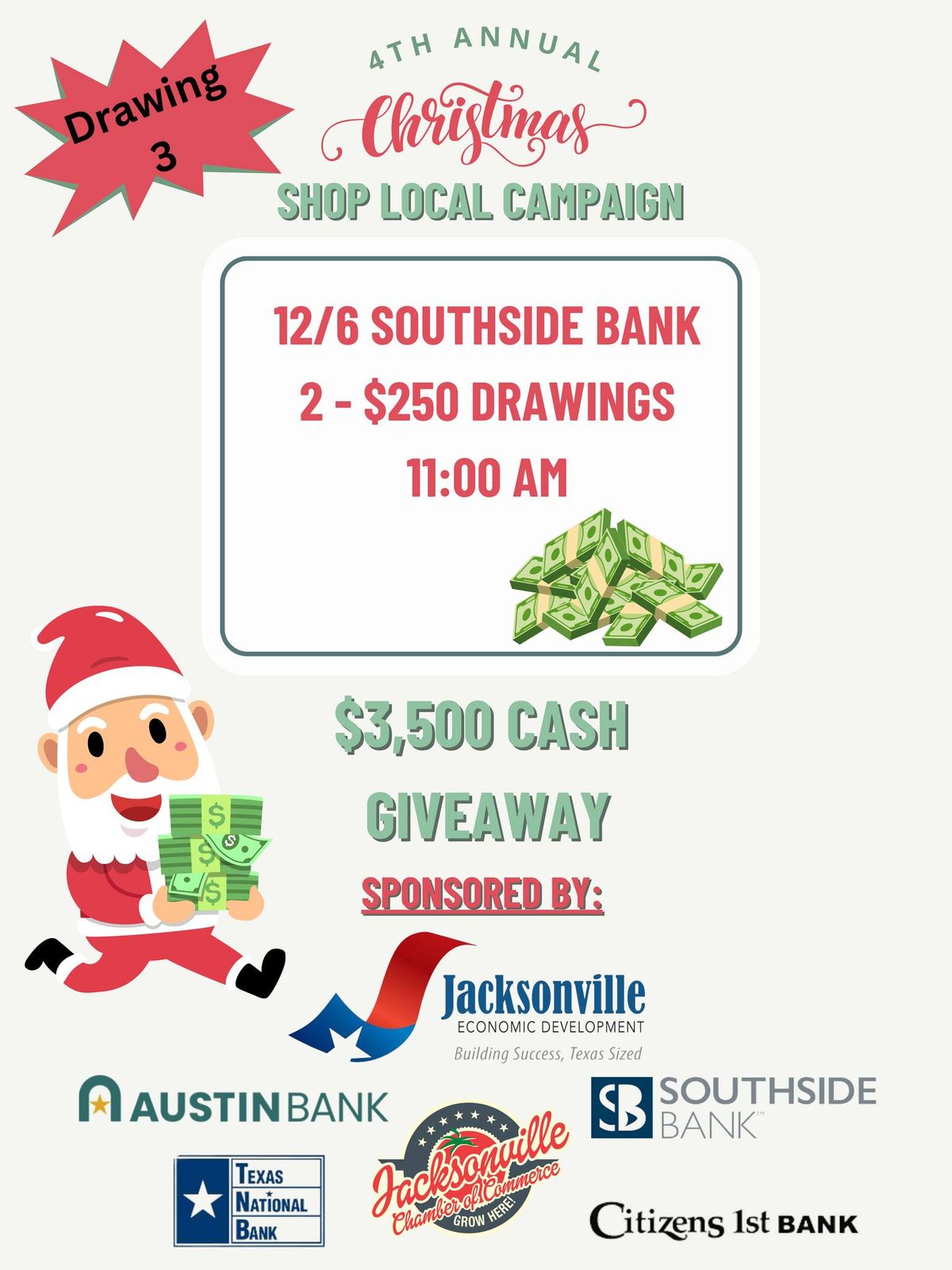 Shop Local Drawing #3 - Southside Bank 