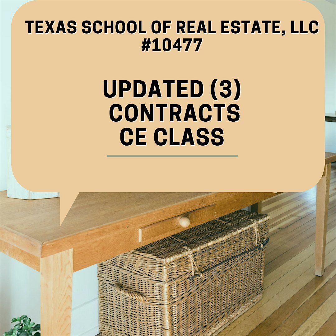Free 3 Hour Realtor Contracts Class- Houston Heights