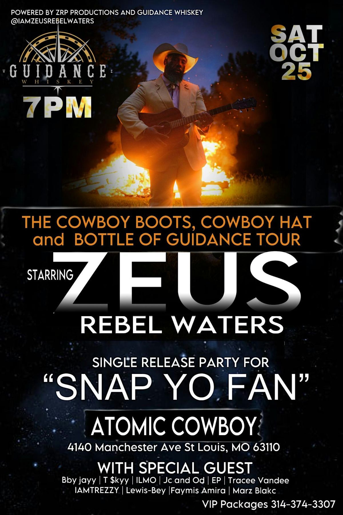 The Cowboy Boots , Cowboy Hat and a Bottle of Guidance Tour