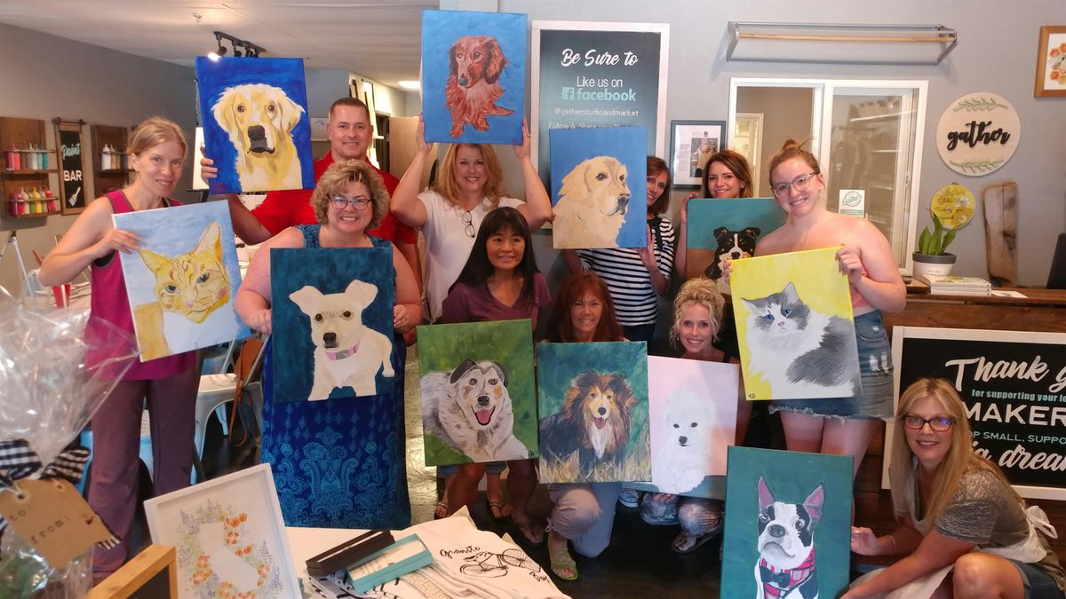 Paint A Portrait Of Your Pet at Jackrabbit Brewing with Creatively Carrie!