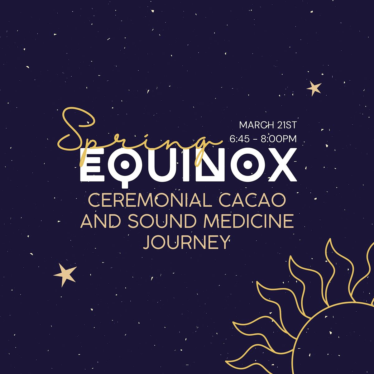 Spring Equinox: Sound Healing Journey with Ceremonial Cacao