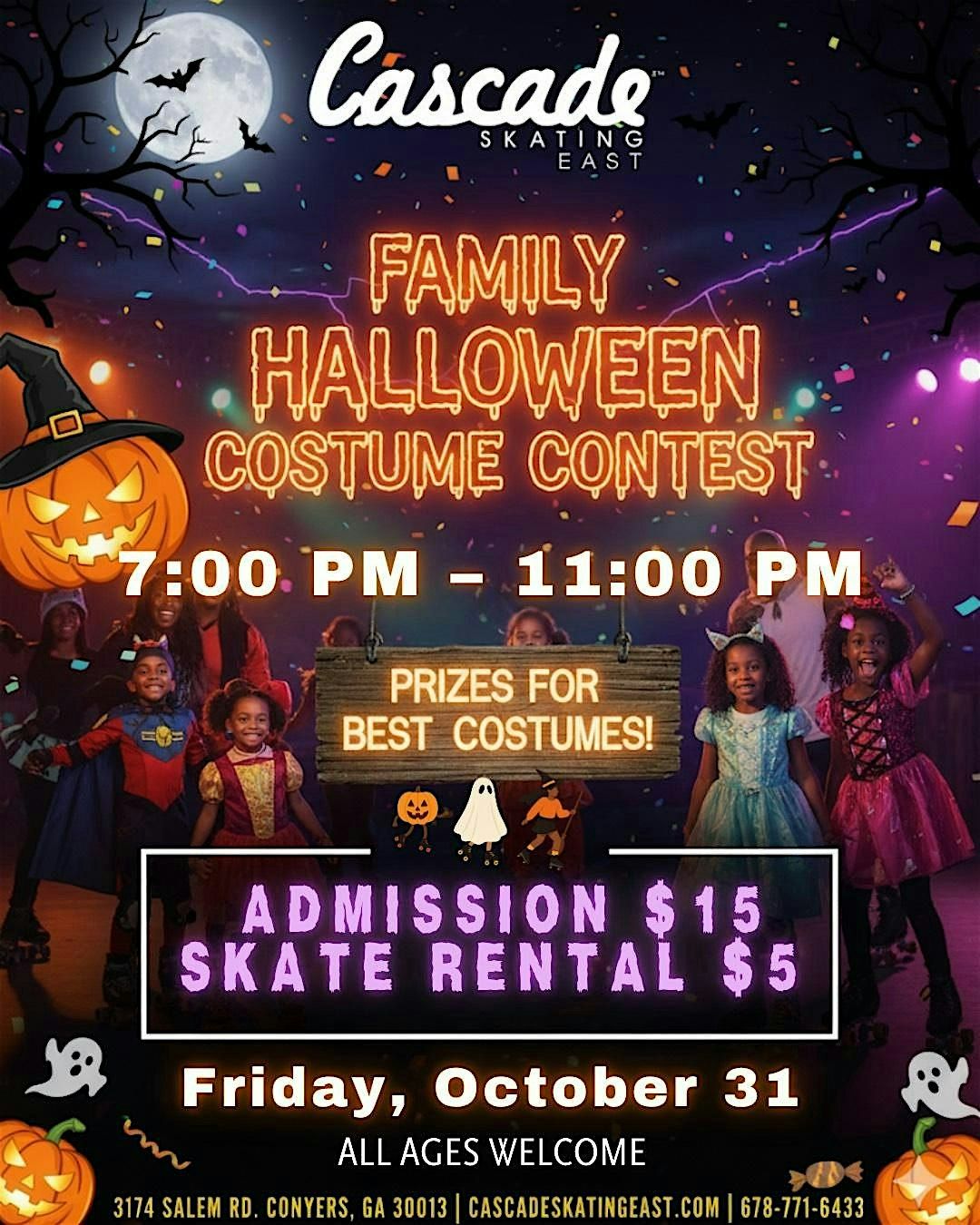 Cascade East Family Halloween Skate Night