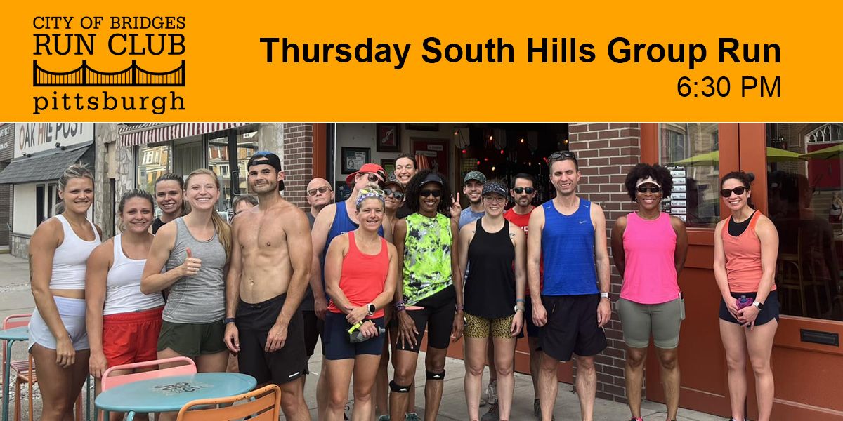 Thursday South Hills Group Run | Moonlit Burger Dormont