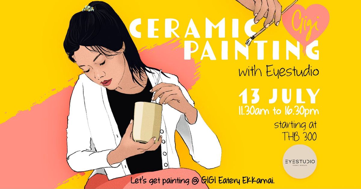 Ceramic painting - Gigi Eatery Ekkamai