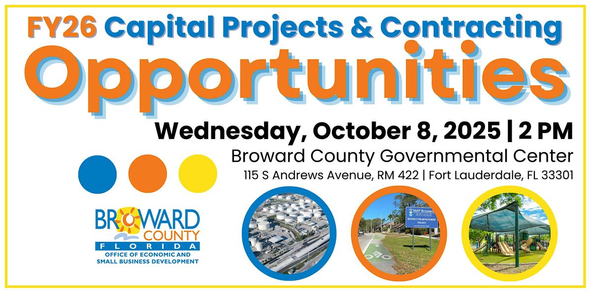 FY26 Capital Projects & Contracting Opportunities Workshop