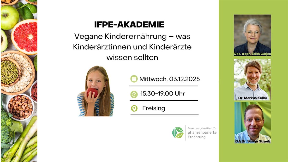 Vegane Kinderern\u00e4hrung \u2013 was Kinder\u00e4rztinnen und Kinder\u00e4rzte wissen sollten