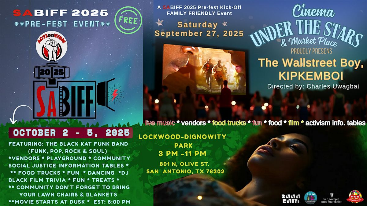 #SABIFF 2025  PRE-FEST CINEMA UNDER THE STARS & MARKETPLACE