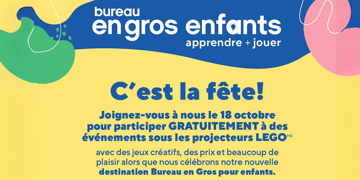 Lego \u00e0 Bureau en Gros Enfants Apprendre + Jouer Brossard DiX-30 Magasin 316
