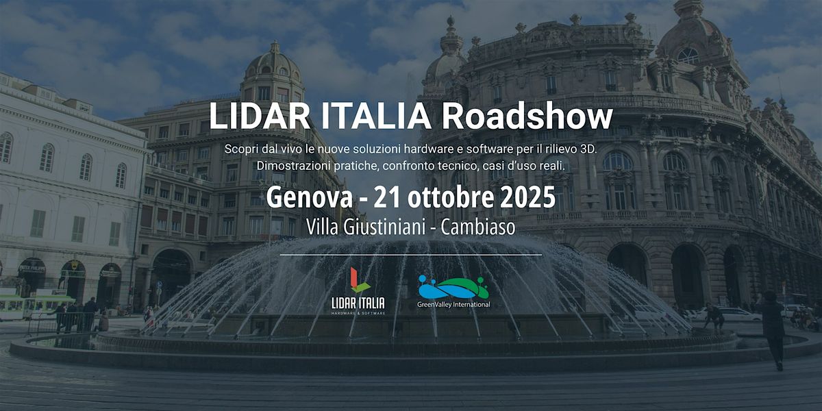 LIDAR ITALIA Roadshow - Genova