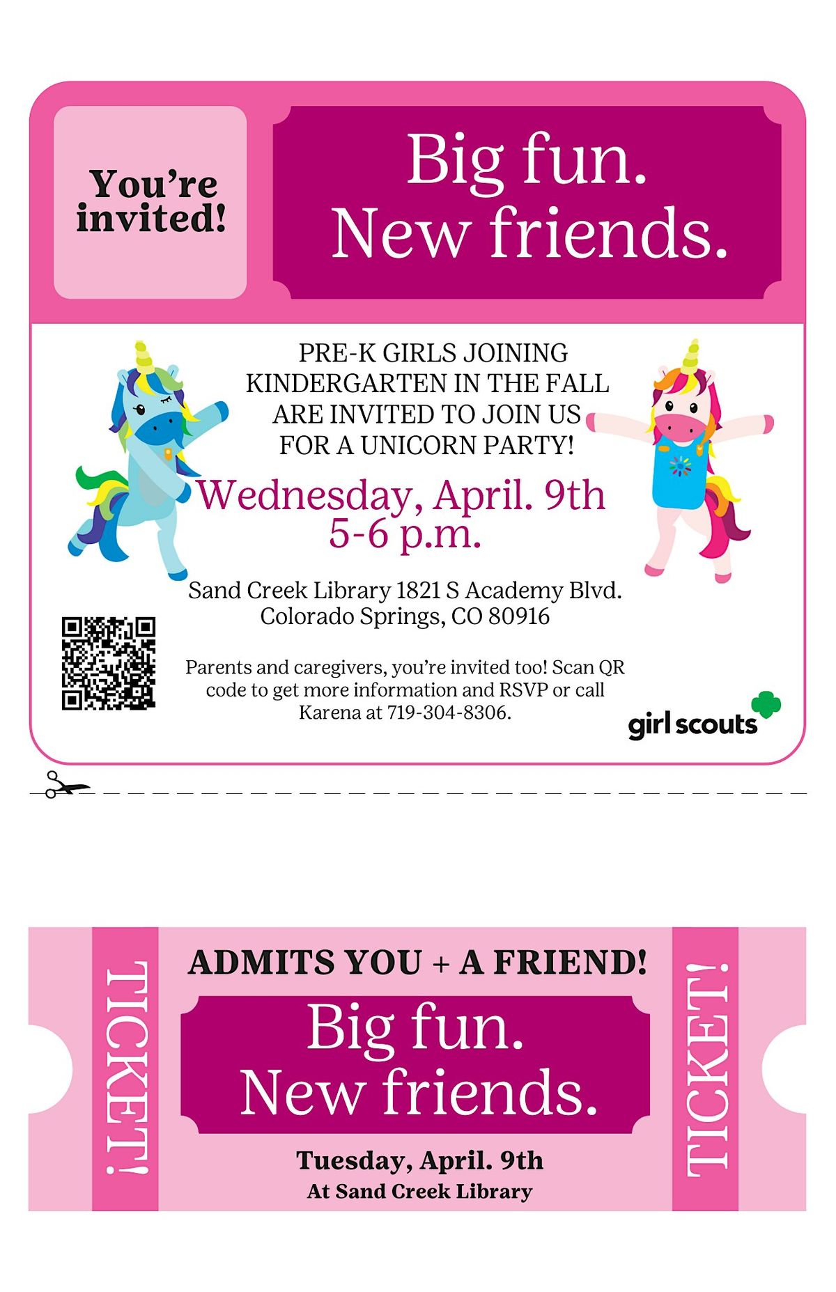 Pikes Peak Girl Scouts: Unicorn Friend Party