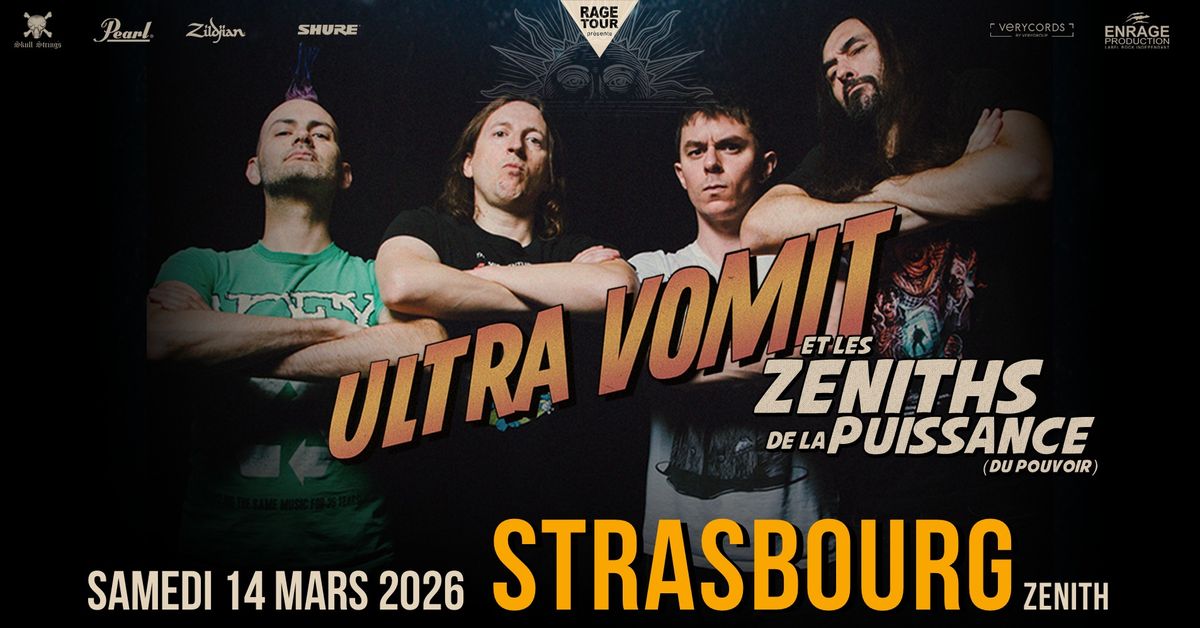 Ultra Vomit au Z\u00e9nith de Strasbourg samedi 14 mars 2026 \ud83e\udd18