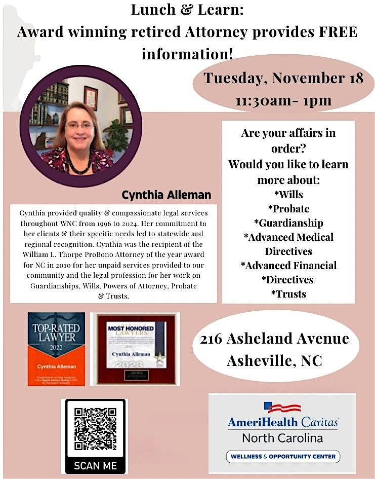 LUNCH N' LEARN: Are Your Affairs in Order?  (FREE - Register for lunch)