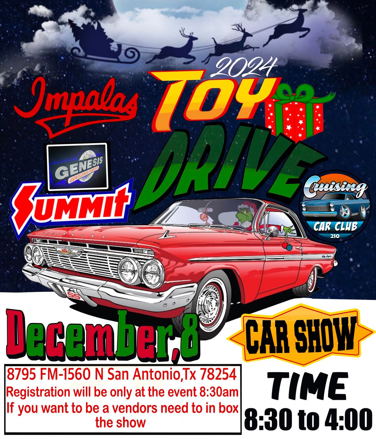 Toy Drive and Car show