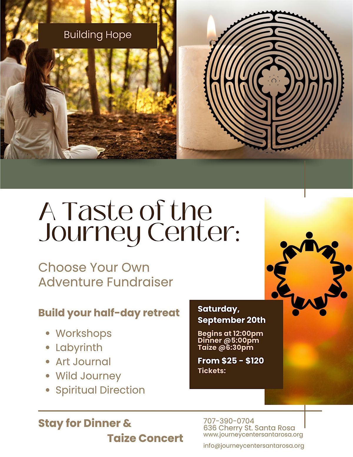 A Taste of the Journey Center: Choose Your Own Adventure Fundraiser