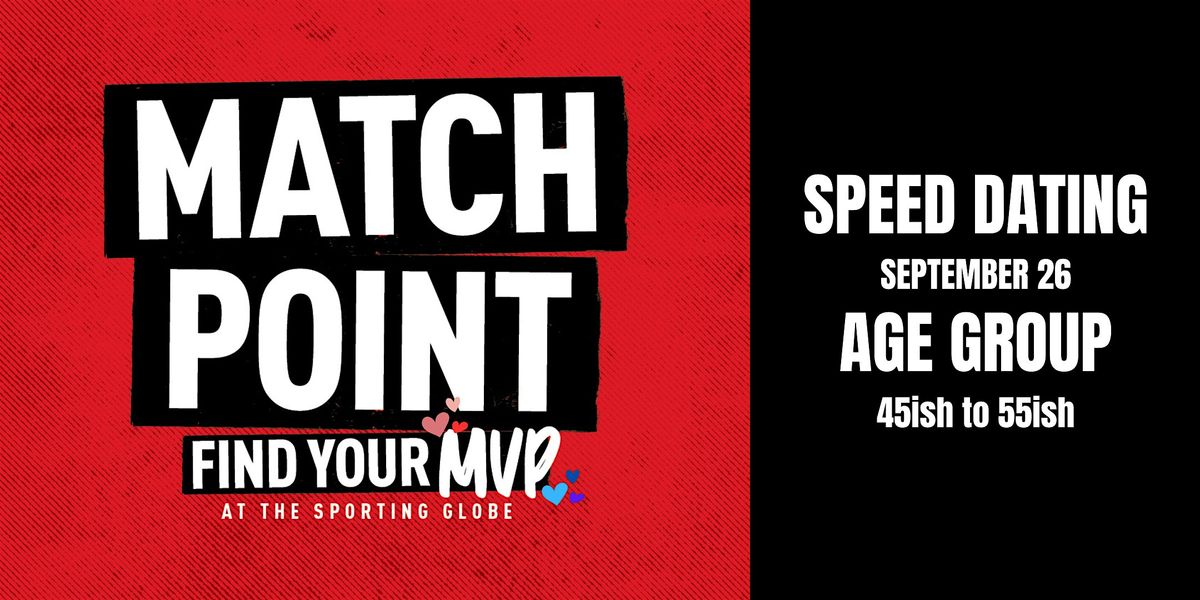 MATCH POINT! Speed Dating at TSG BENDIGO (45 to 55)