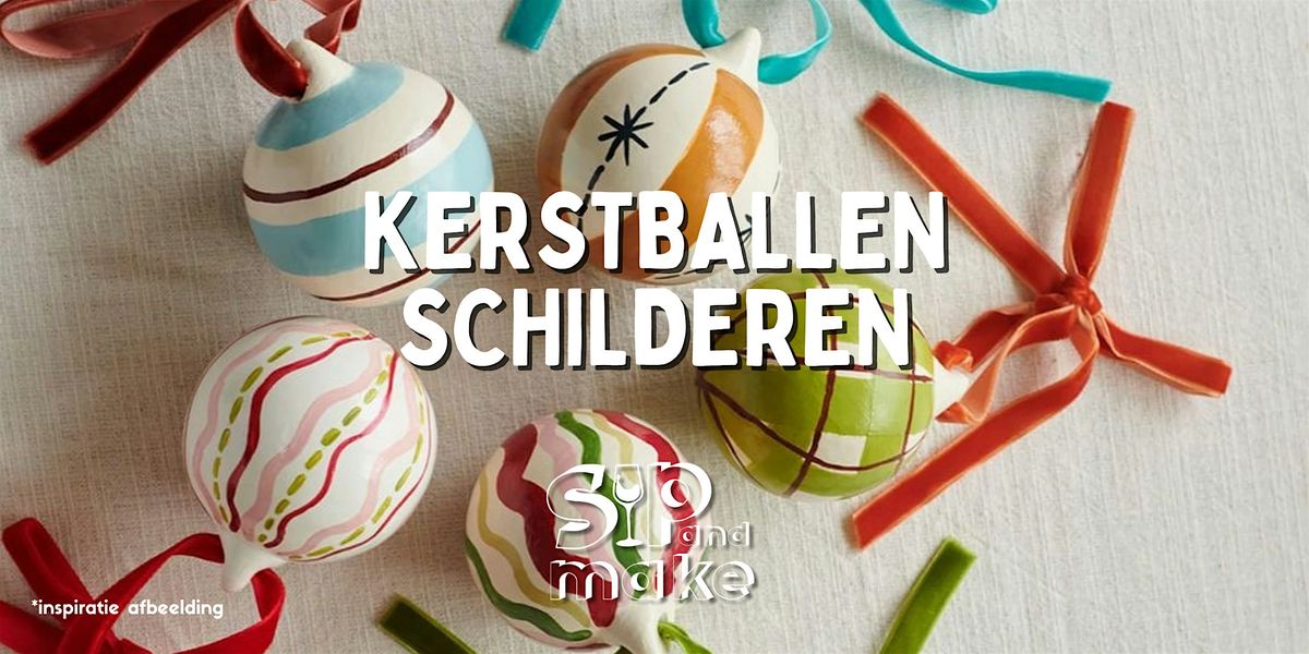 Kerstballen schilderen - workshop