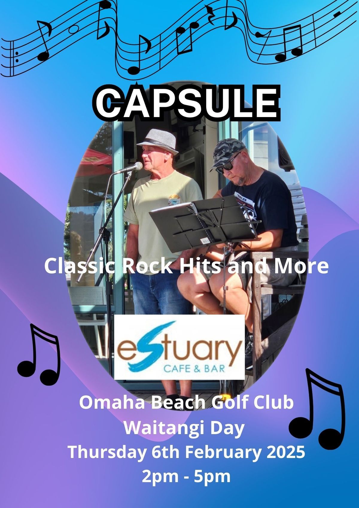 Live Music at Omaha Golf Club Estuary Cafe and Bar