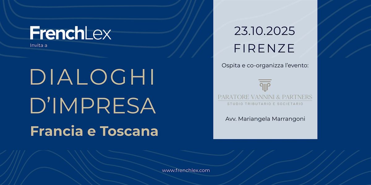 DIALOGHI D'IMPRESA - FIRENZE, 23.10.2025