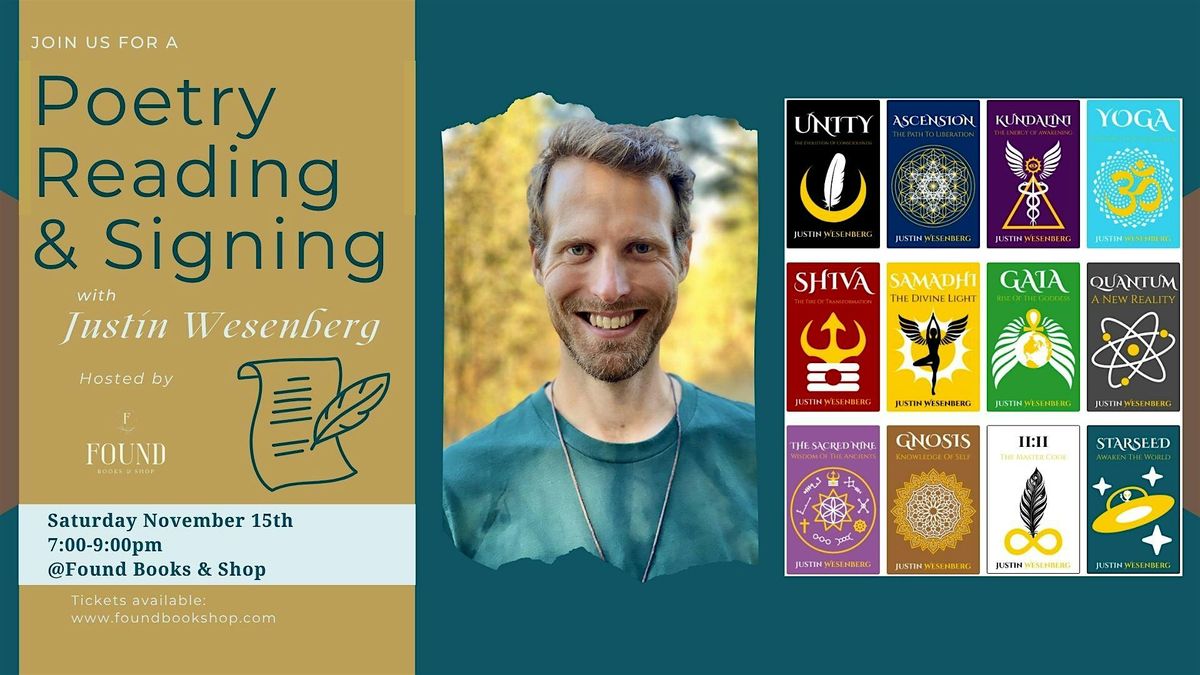 Poetry Reading and Signing with Justin Wesenberg