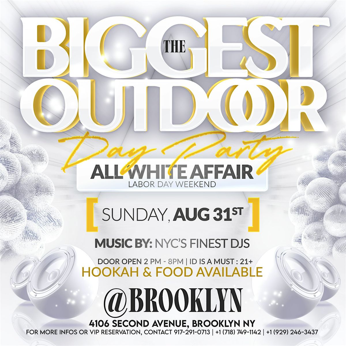 THE BIGGEST OUTDOOR DAY PARTY ( ALL WHITE AFFAIR )