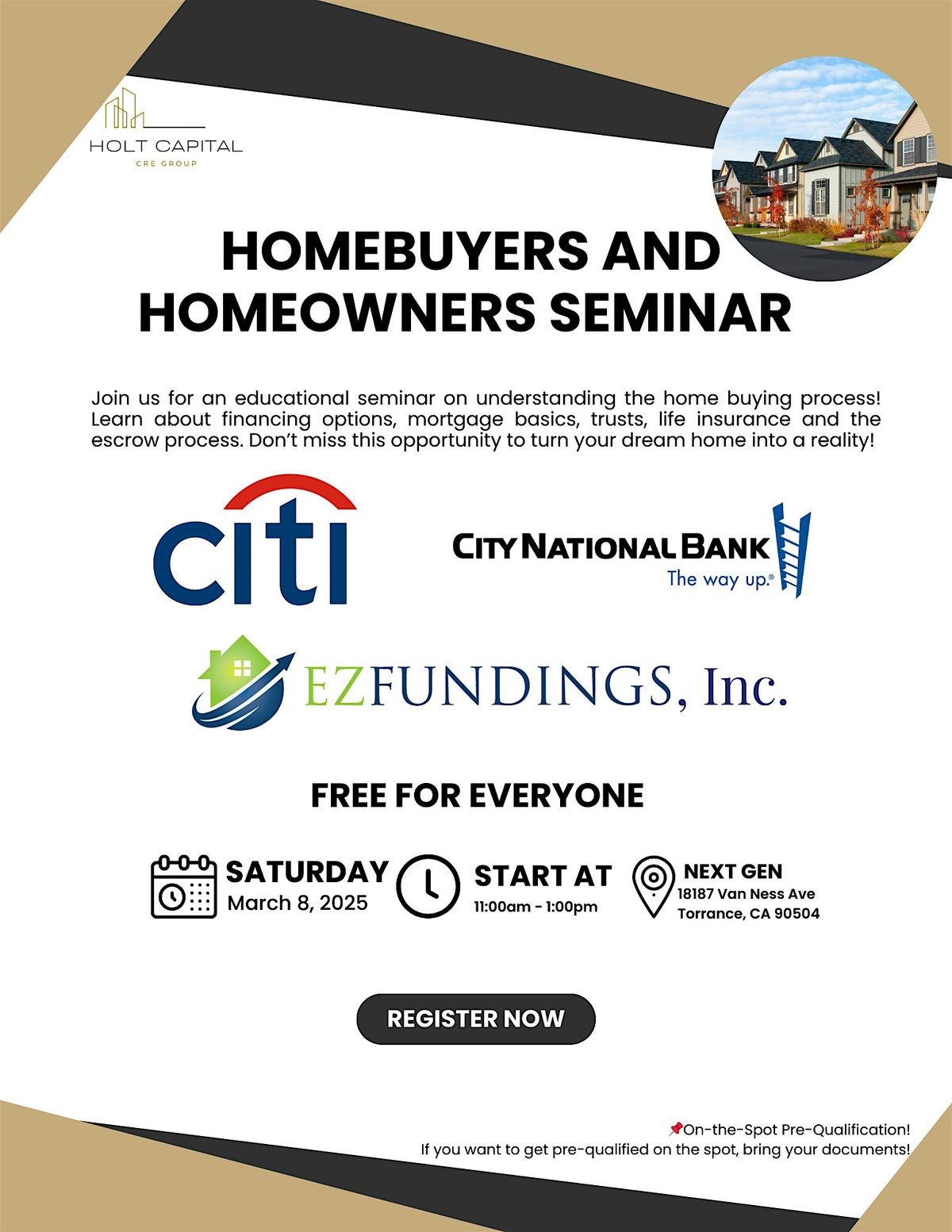 Seminar for Home Buyers & Homeowners English &Spanish Event