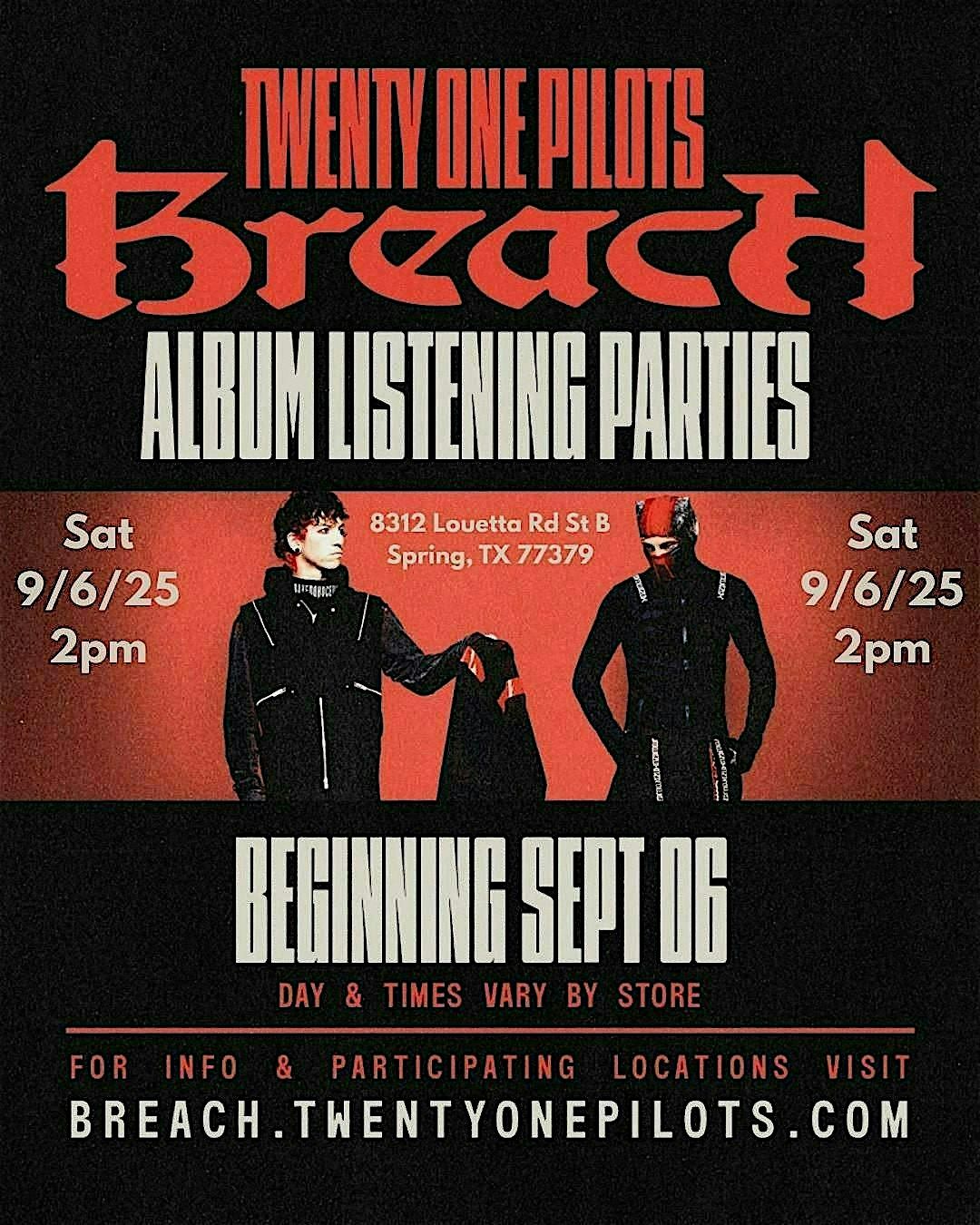 Twenty One Pilots New Album Listening Party