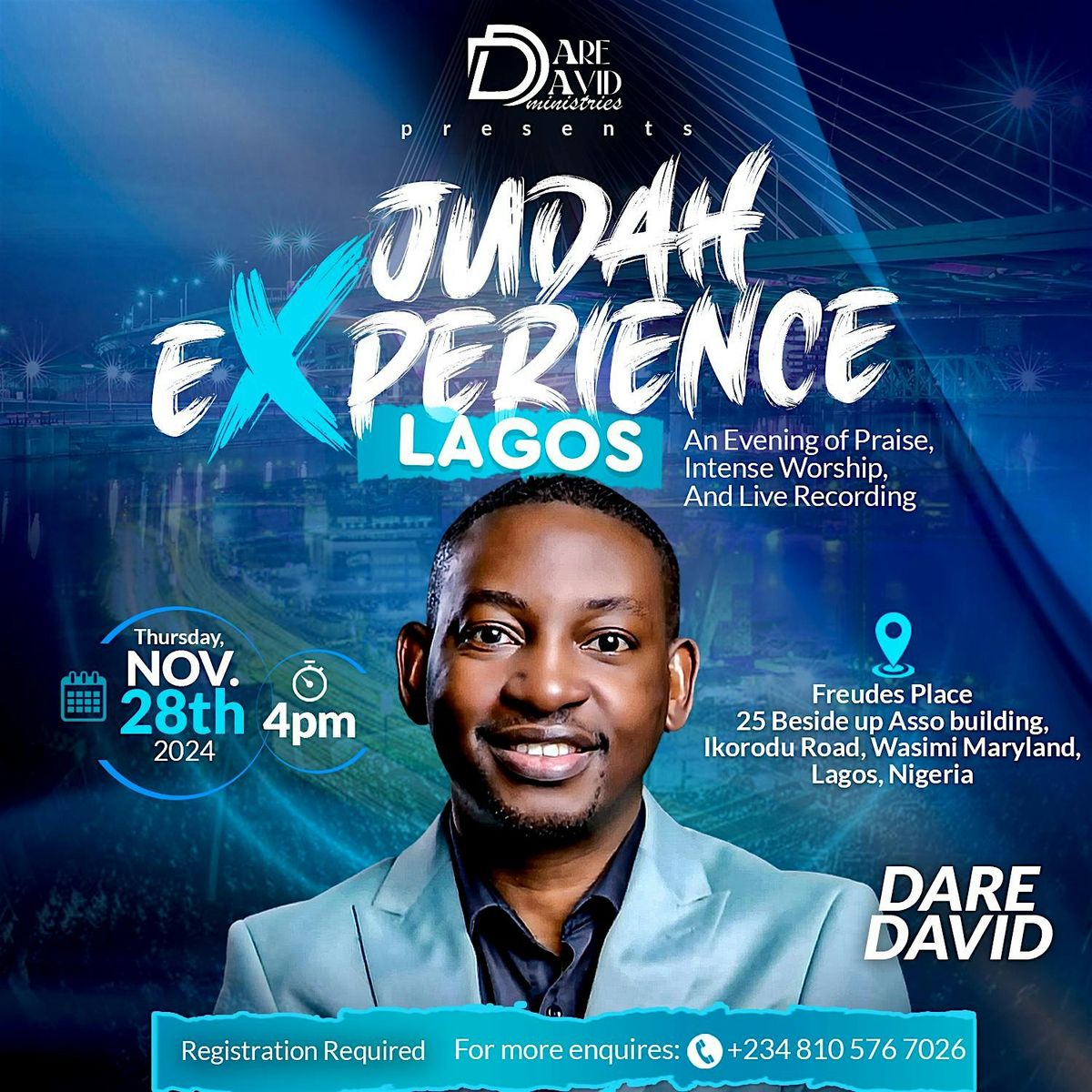 Judah Experience Lagos - Dare David