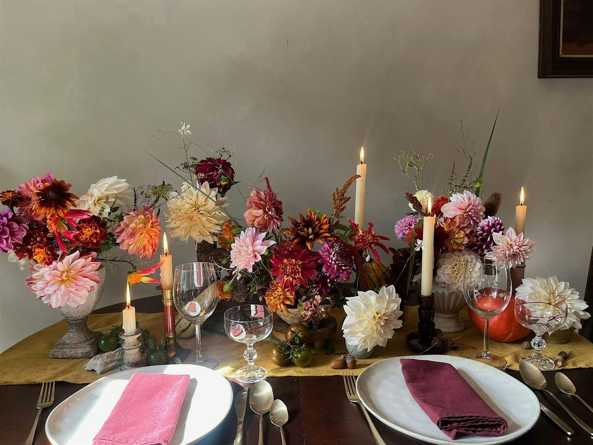 Tea Tasting x Autumn Floral Arrangement