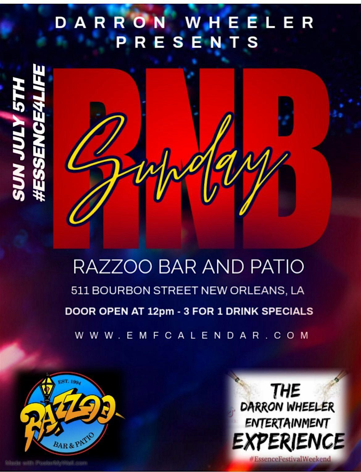 RNB SUNDAY with Darron Wheeler Entertainment