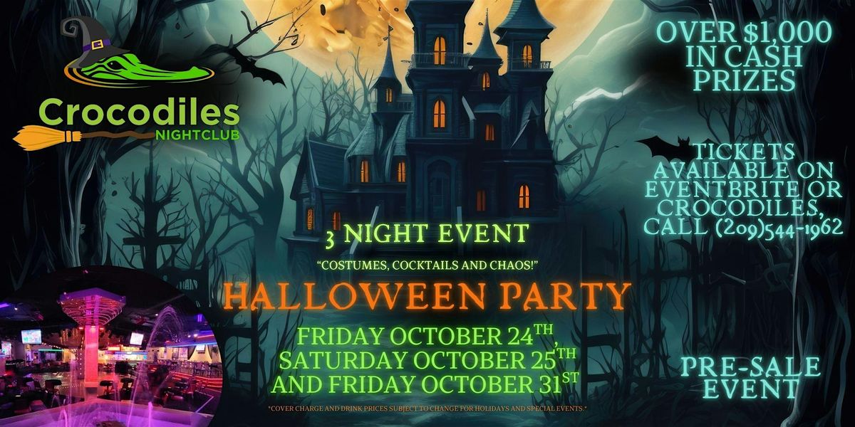 Costumes, Cocktails, and Chaos: Halloween Night @ Crocodiles!