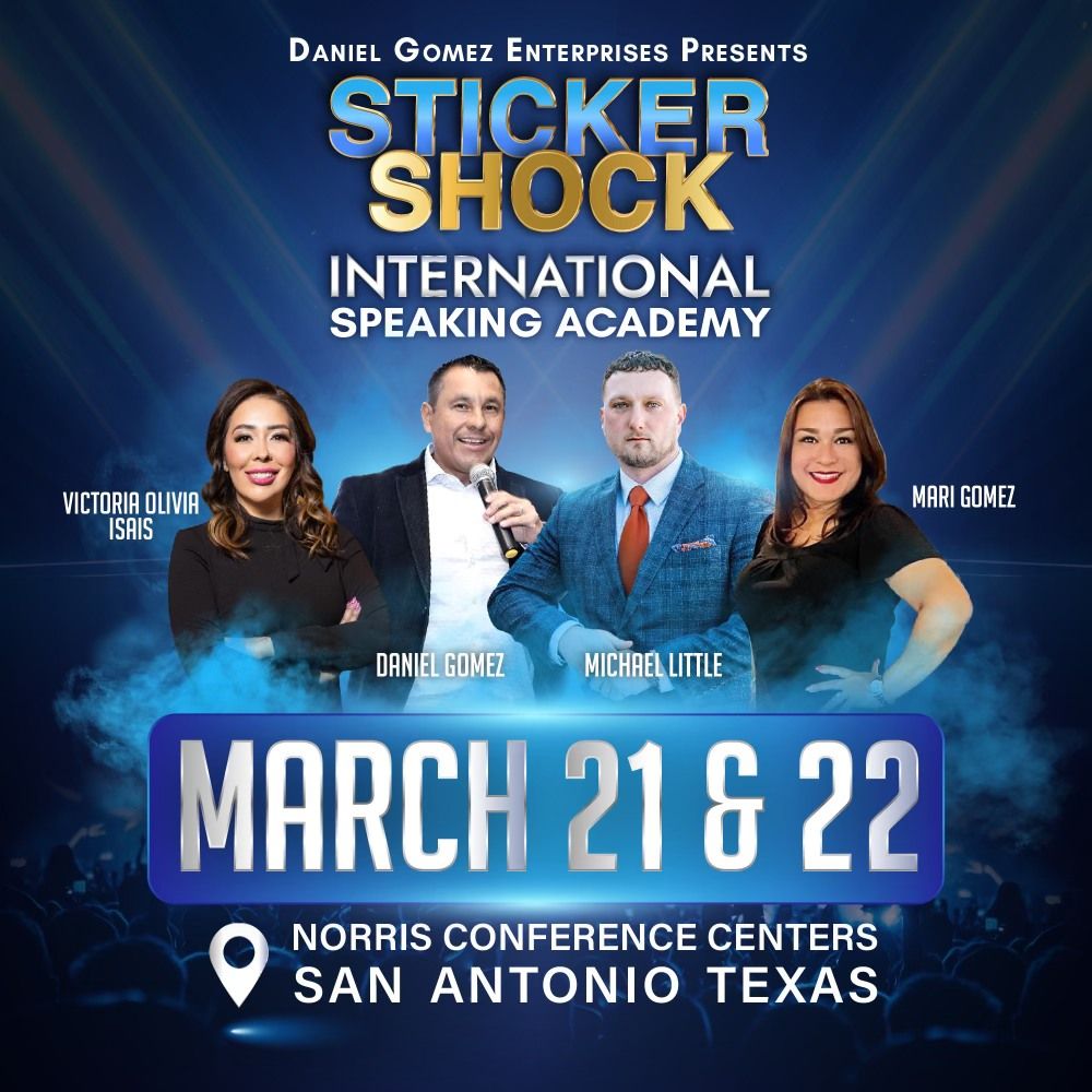 STICKER SHOCK INTERNATIONAL SPEAKING ACADEMY